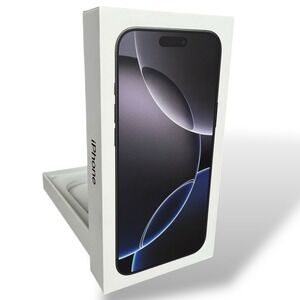 Apple iPhone 16 Pro Max EMPTY BOX W/Insert Black Titanium Replacement Packaging‎